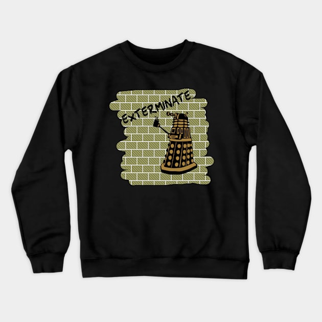 dalek paint Crewneck Sweatshirt by Thirrin